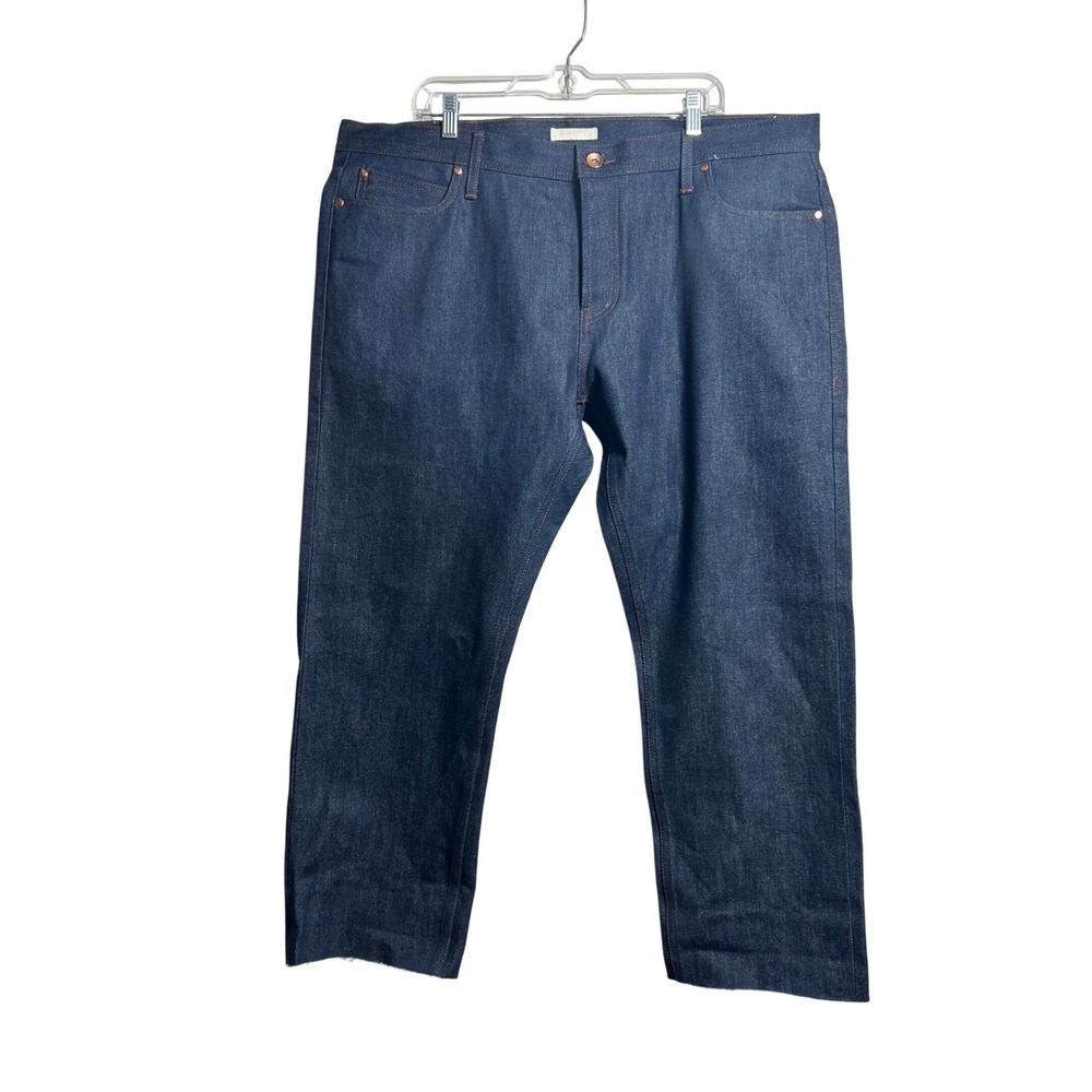 Unbranded Brand Tight Fit Raw Selvedge Denim Jeans Indigo Mens 42x27